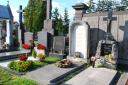 Grab der Karoline Wasserburger und ihrer Tochter Frieda Ortner, g. Wasserburger, Friedhof Wien, Rodaun