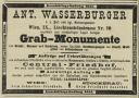 Inserat im Illustrierten Wiener Extrablatt Nr. 14 vom 15. März 1875